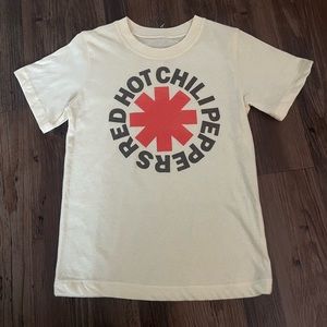 Red hot chili pepper baby tee. Never worn cute crop and fitted top:) fits xxs-xs